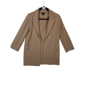 J. CREW  Cardigan Extra Small Brown Women 100% Merino Wool  Academia
